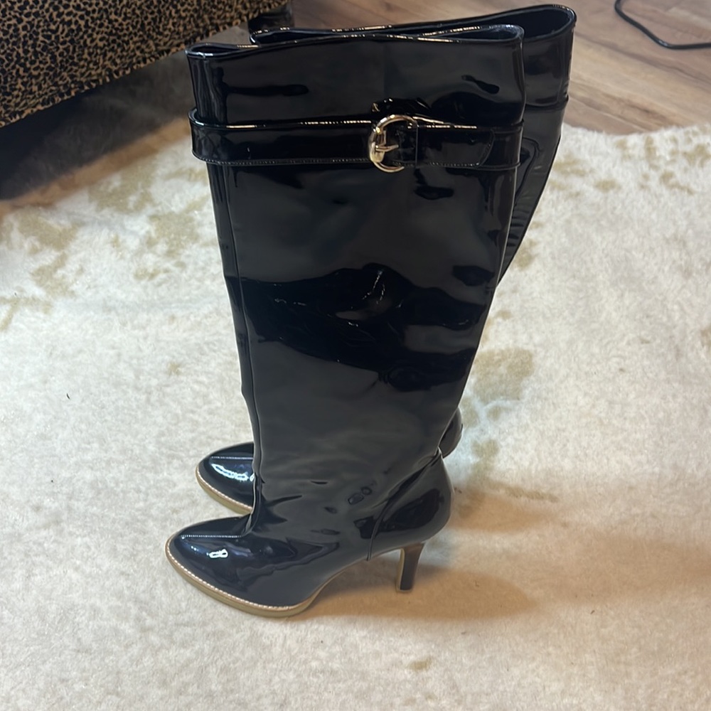 GUCCI Patent knee high boots - Picture 7 of 11